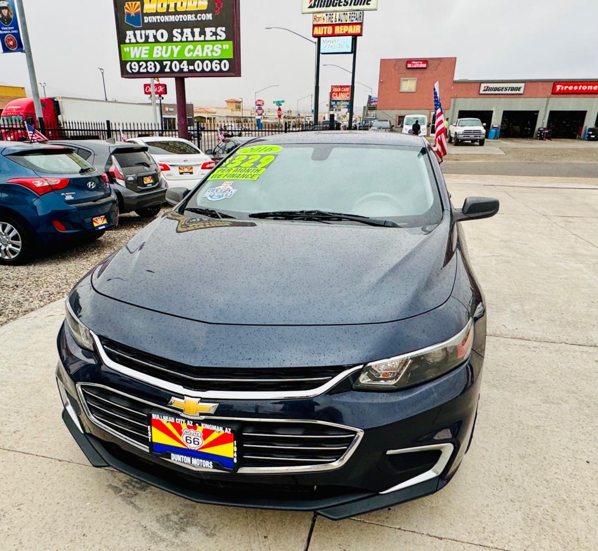 2016 Blue /Grey Chevrolet Malibu , located at 2190 Hwy 95, Bullhead City, AZ, 86442, (928) 704-0060, 0.000000, 0.000000 - 2016 Chevrolet Malibu LS. 1 owner only 74k miles . New tires custom wheels , 1.5i4 engine . Automatic . Bluetooth , backup camera . Power window locks , cold ac . 30 day 1000 mile warranty . - Photo#1